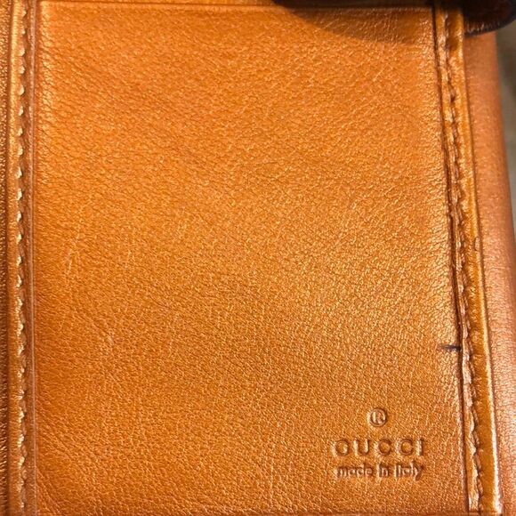 GUCCI GG Monogram Canvas & Leather Heart Clasp Full Length Continental Wallet - Picture 17 of 17